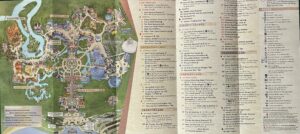 Disney World Magic Kingdom Map in English