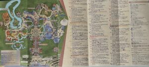 Disney World Magic Kingdom Map in Chinese